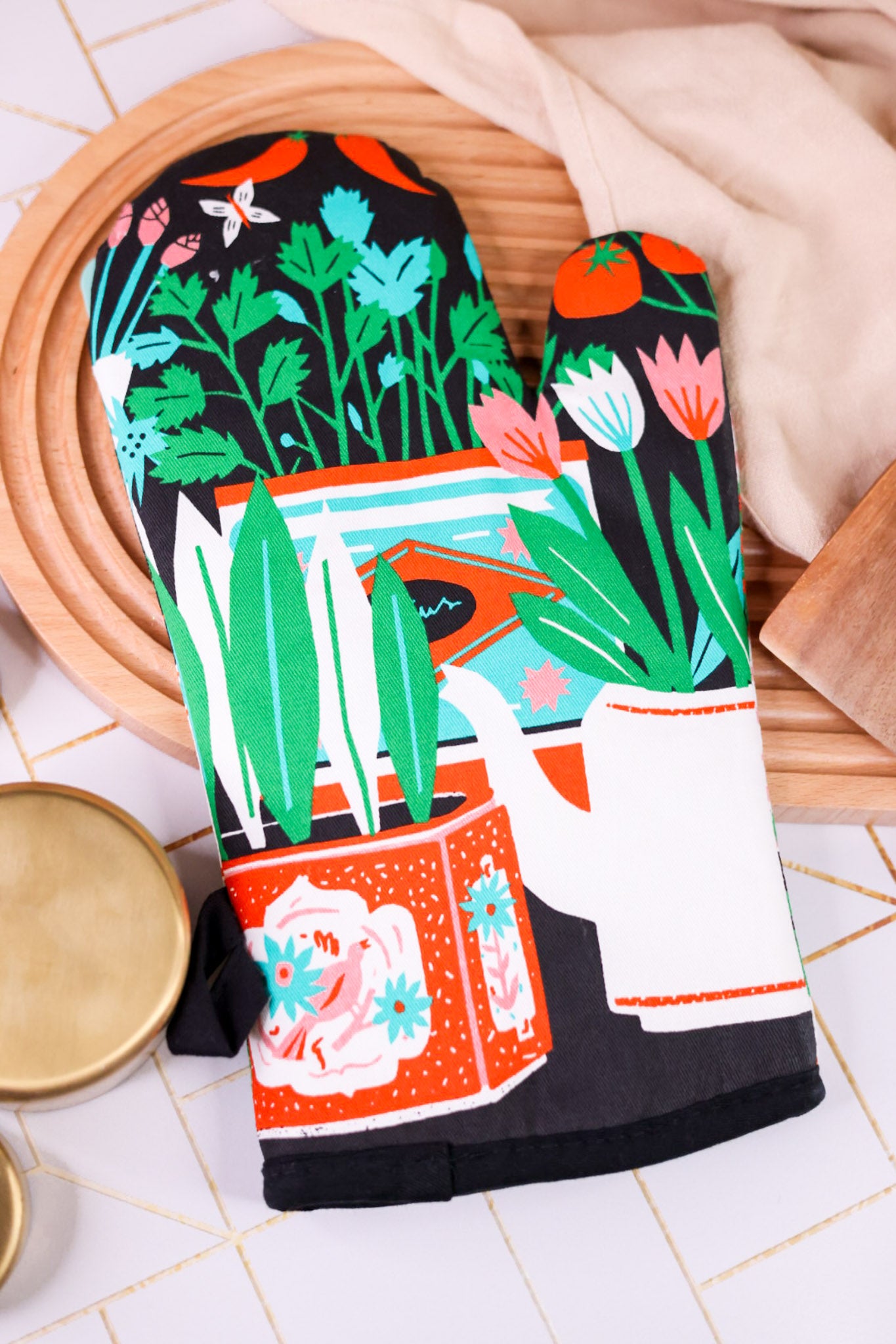 "Parsley Sage Rosemary And Fuck Off" Oven Mitt