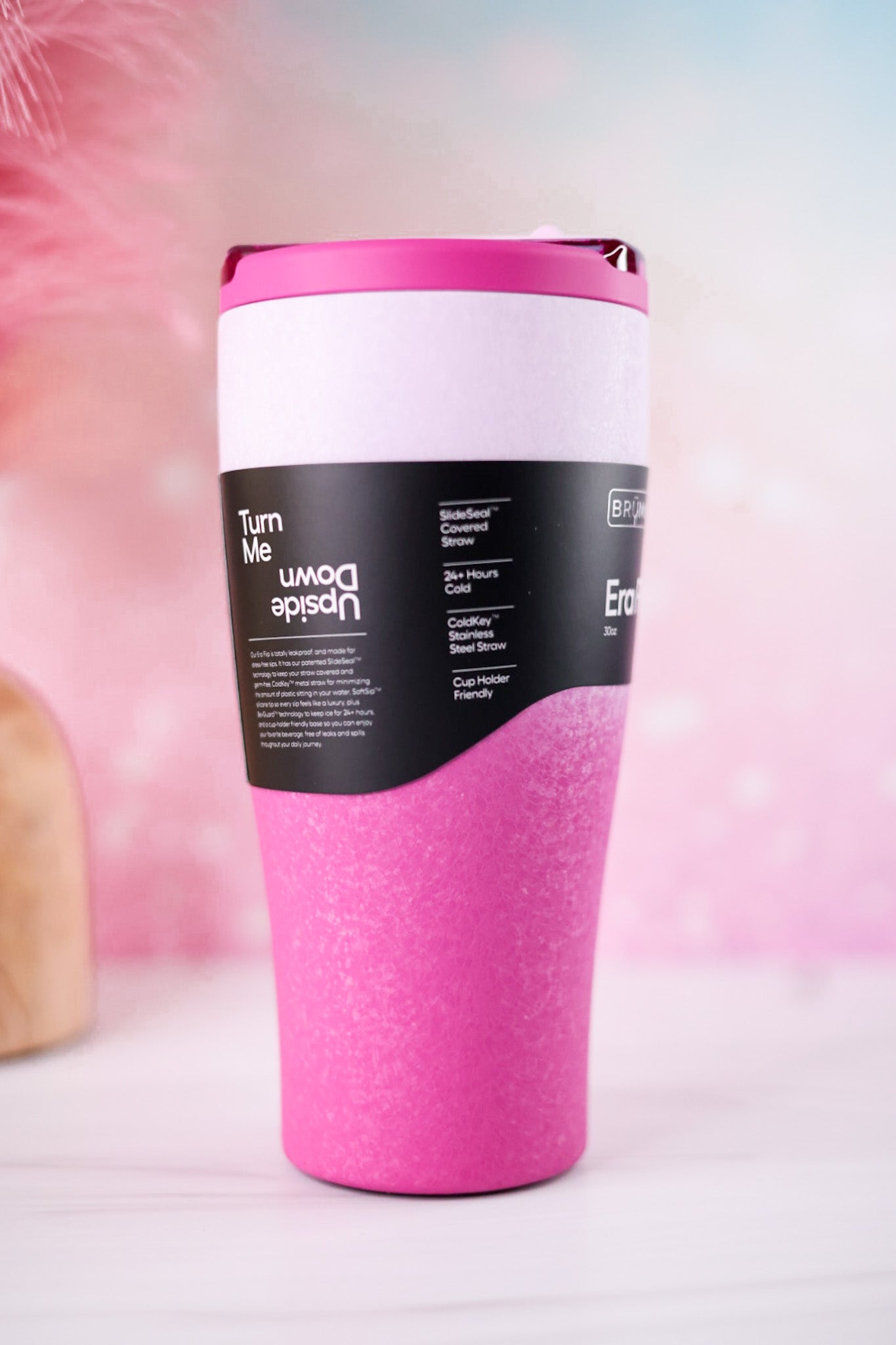Brumate Frosted Rose 30oz Era Flip Tumbler