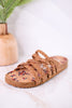 Jade Braided Sandals in Tan