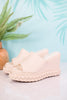 Resting Beach Face Ivory Sandals