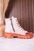KInship Laced Leather Almond Bone Boots