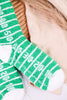 Football Field Fuzzy Crew Socks