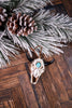 Steer Skull with Turquoise Ornament