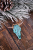 Turquoise Skull Ornament