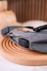 Gray Anti Theft Crescent Sling Bag