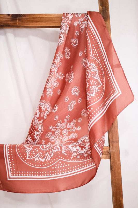Buffalo Bandana Wild Rag In Coffee