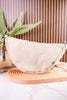 Anti Theft Crescent Sling Bag in Beige