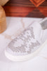 Light Gray Crackle Marian Slip On Sneakers
