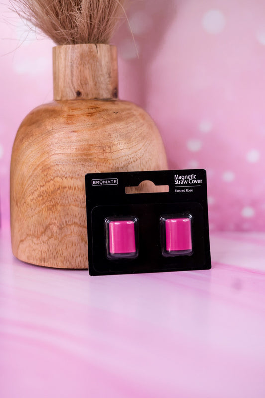 Brumate Frosted Rose Magnetic Straw Covers