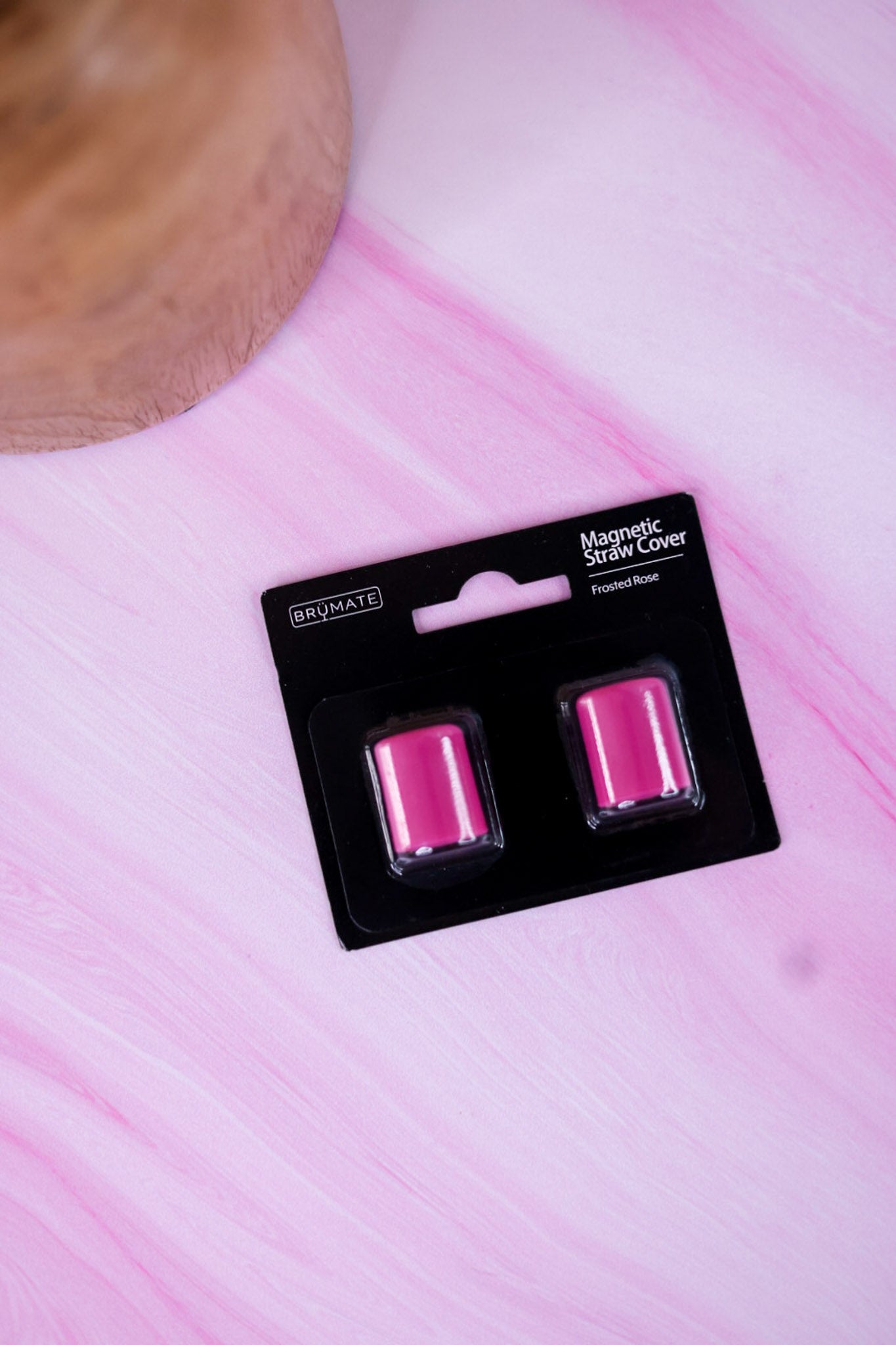 Brumate Frosted Rose Magnetic Straw Covers