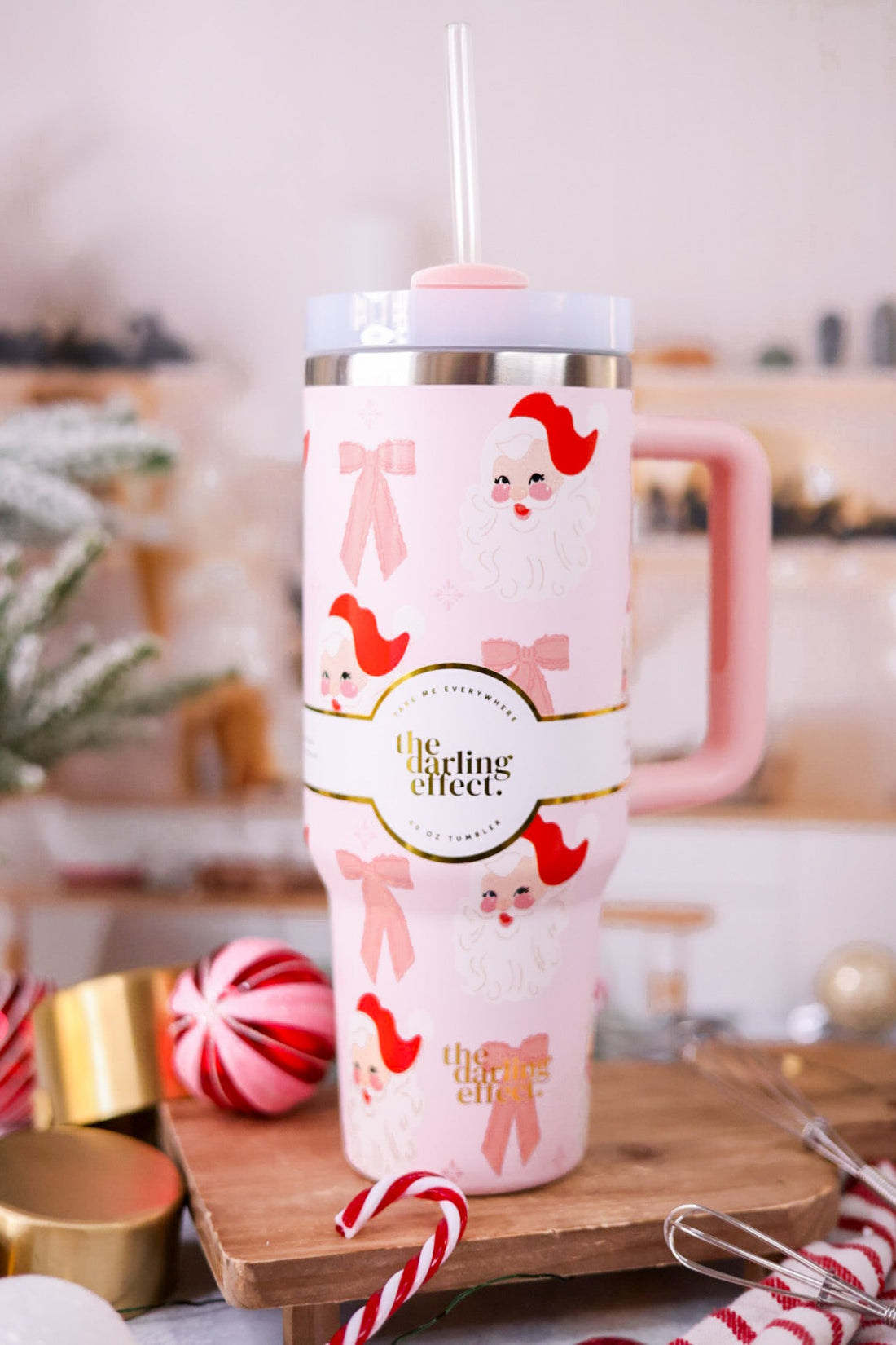 40oz Dear Santa Tumbler - Whiskey Skies - THE DARLING EFFECT