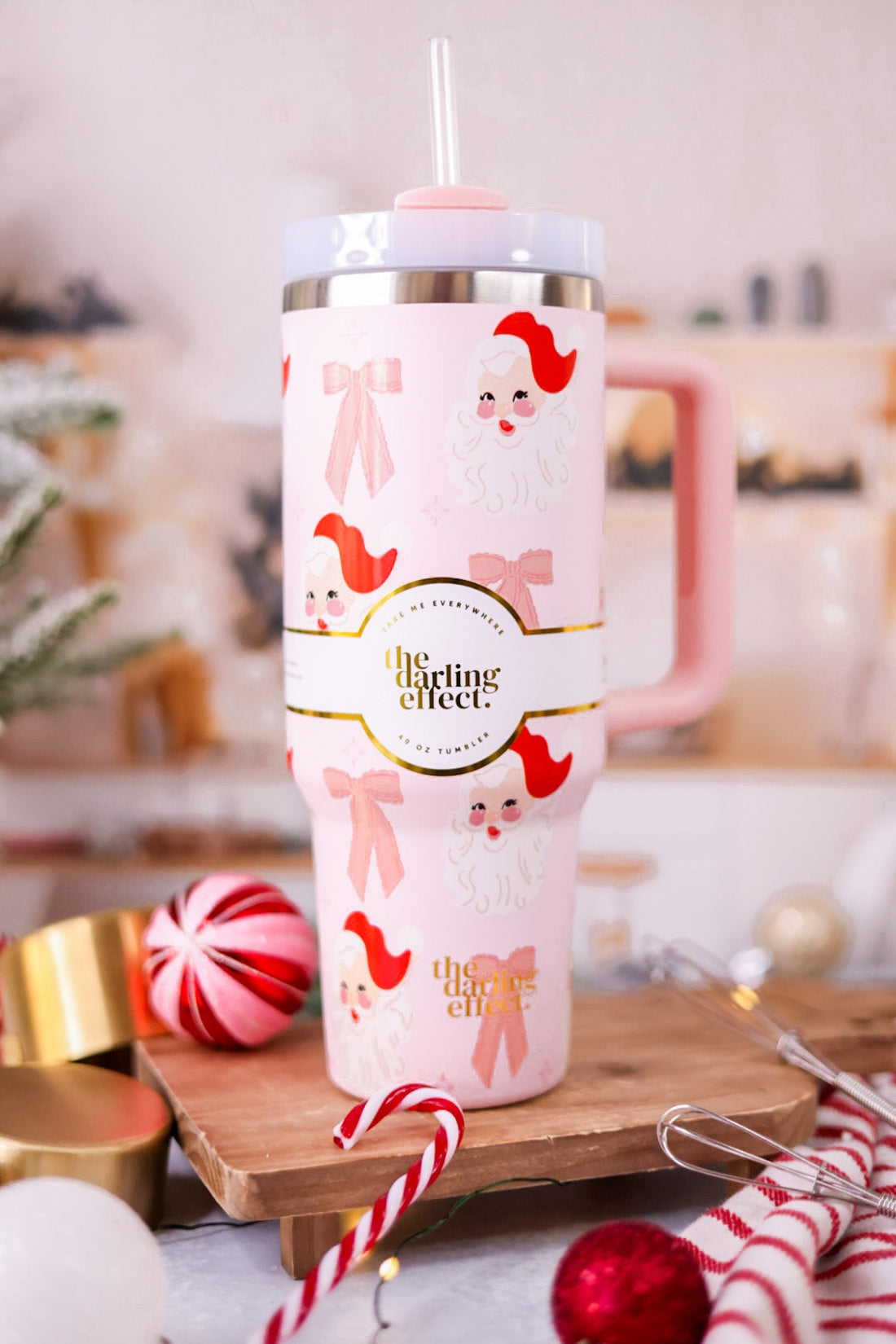 40oz Dear Santa Tumbler - Whiskey Skies - THE DARLING EFFECT