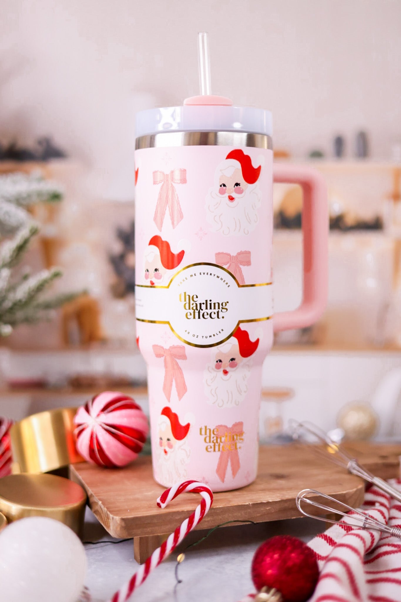 40oz Dear Santa Tumbler - Whiskey Skies - THE DARLING EFFECT