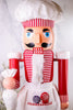 42" Electric Animated Musical Nutcracker Chef - Whiskey Skies - GERSON COMPANIES