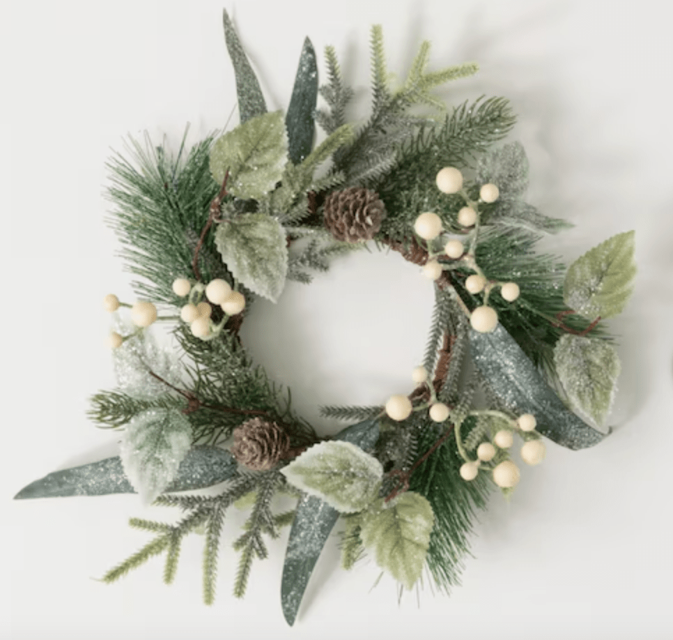 4.5" Frosted Berries and Pine Ring - Whiskey Skies - SULLIVANS