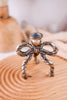 4.5" Metal Bow Taper Candle Holder - Whiskey Skies - MUD PIE