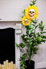 49" Skull Sunflower Solar Stake - Whiskey Skies - GERSON COMPANIES