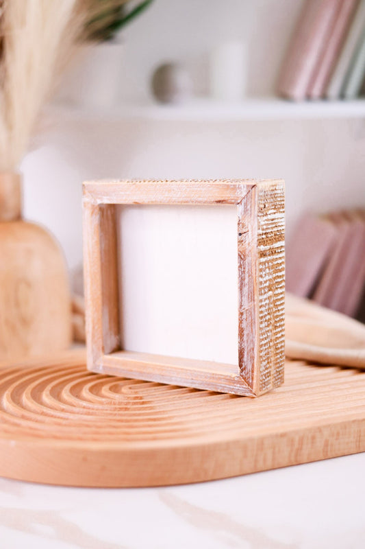 5 x 5" Blank Wooden DIY Sign - Whiskey Skies - DEVANIE AT HOME