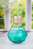 5.5" Emerald Gem Light Glass Solar Lantern FINAL SALE - Whiskey Skies - ALLSOP