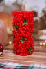 5.5" Red Berries Pillar Candle - Whiskey Skies - 180 DEGREES