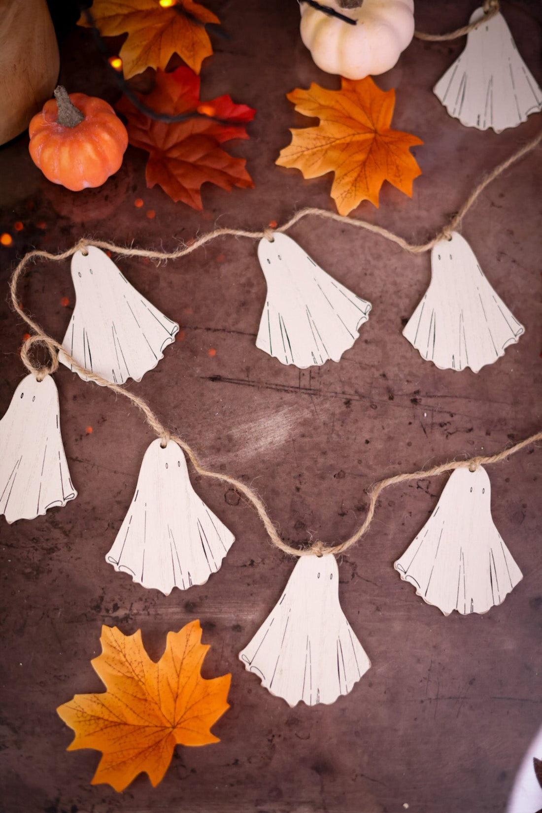 5ft Wooden Ghost Garland - Whiskey Skies - ADAMS & CO