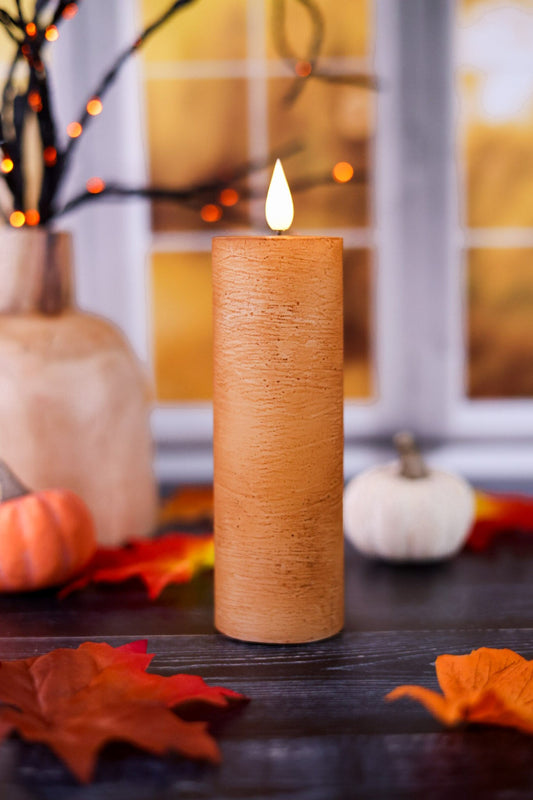 6" Cinnamon Flickering LED Votive - Whiskey Skies - WT COLLECTION