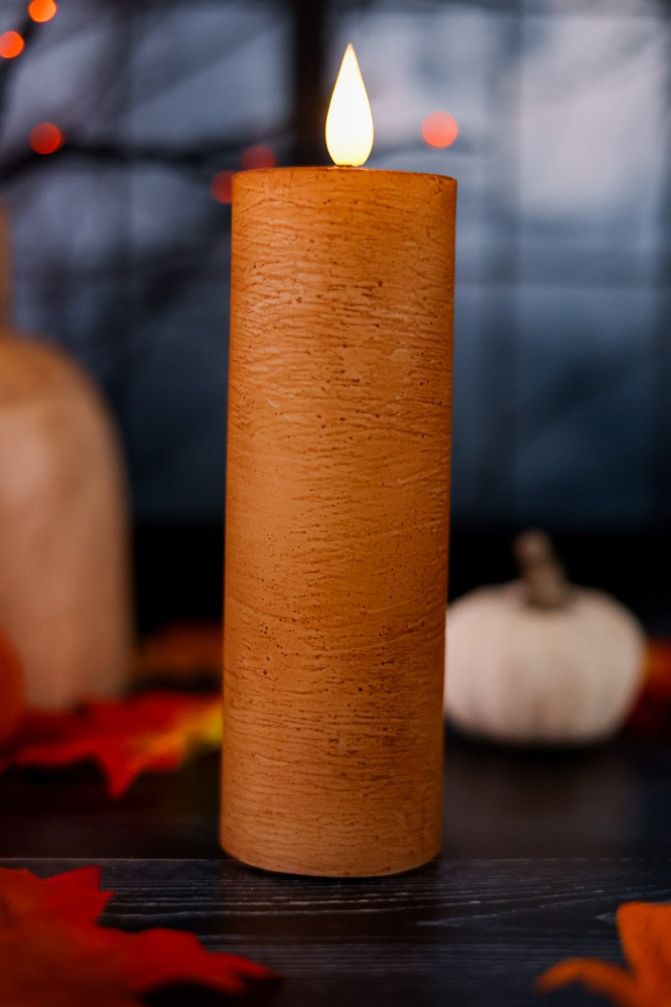 6" Cinnamon Flickering LED Votive - Whiskey Skies - WT COLLECTION