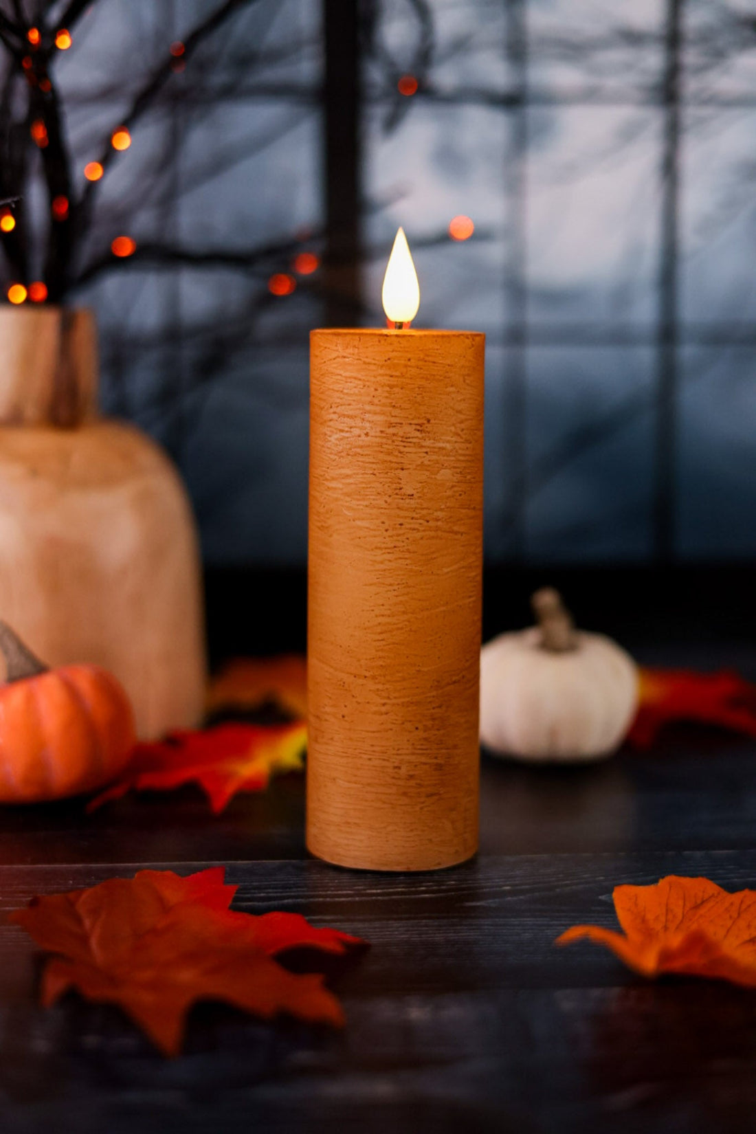 6" Cinnamon Flickering LED Votive - Whiskey Skies - WT COLLECTION