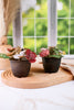 6" Colorful Iron Flower Pot Candle Holder (2 Styles) - Whiskey Skies - RAZ IMPORTS