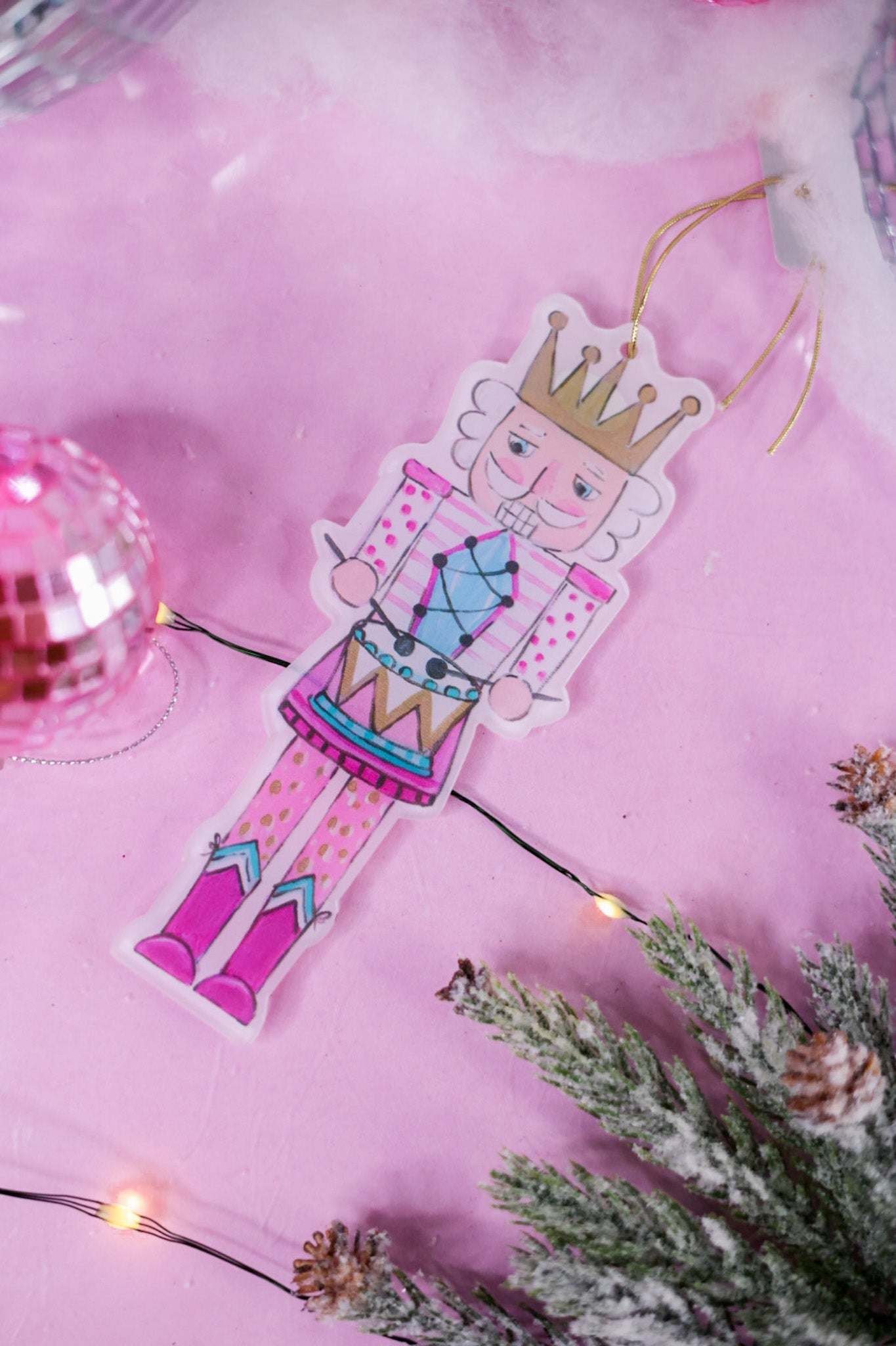 6" Pink Nutcracker Ornaments (3 Styles) - Whiskey Skies - RAZ IMPORTS