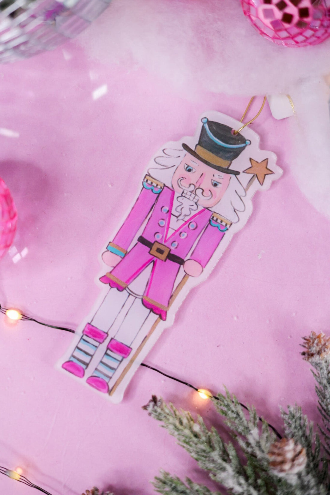 6" Pink Nutcracker Ornaments (3 Styles) - Whiskey Skies - RAZ IMPORTS