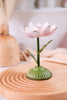 6.25" Pink Metal Flower Taper Candle Holder - Whiskey Skies - MUD PIE