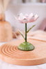 6.25" Pink Metal Flower Taper Candle Holder - Whiskey Skies - MUD PIE