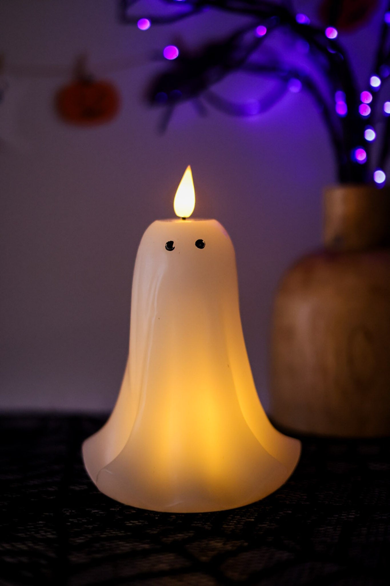 6.5" LED Ghost Candle - Whiskey Skies - WT COLLECTION