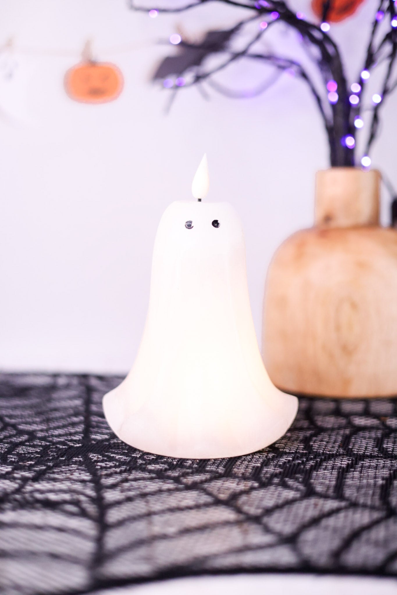 6.5" LED Ghost Candle - Whiskey Skies - WT COLLECTION