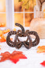 6.5" Metal Horseshoe Pumpkin - Whiskey Skies - GERSON COMPANIES