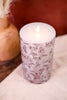 7" LED Horse Print Pillar Candle - Whiskey Skies - WT COLLECTION
