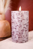 7" LED Horse Print Pillar Candle - Whiskey Skies - WT COLLECTION