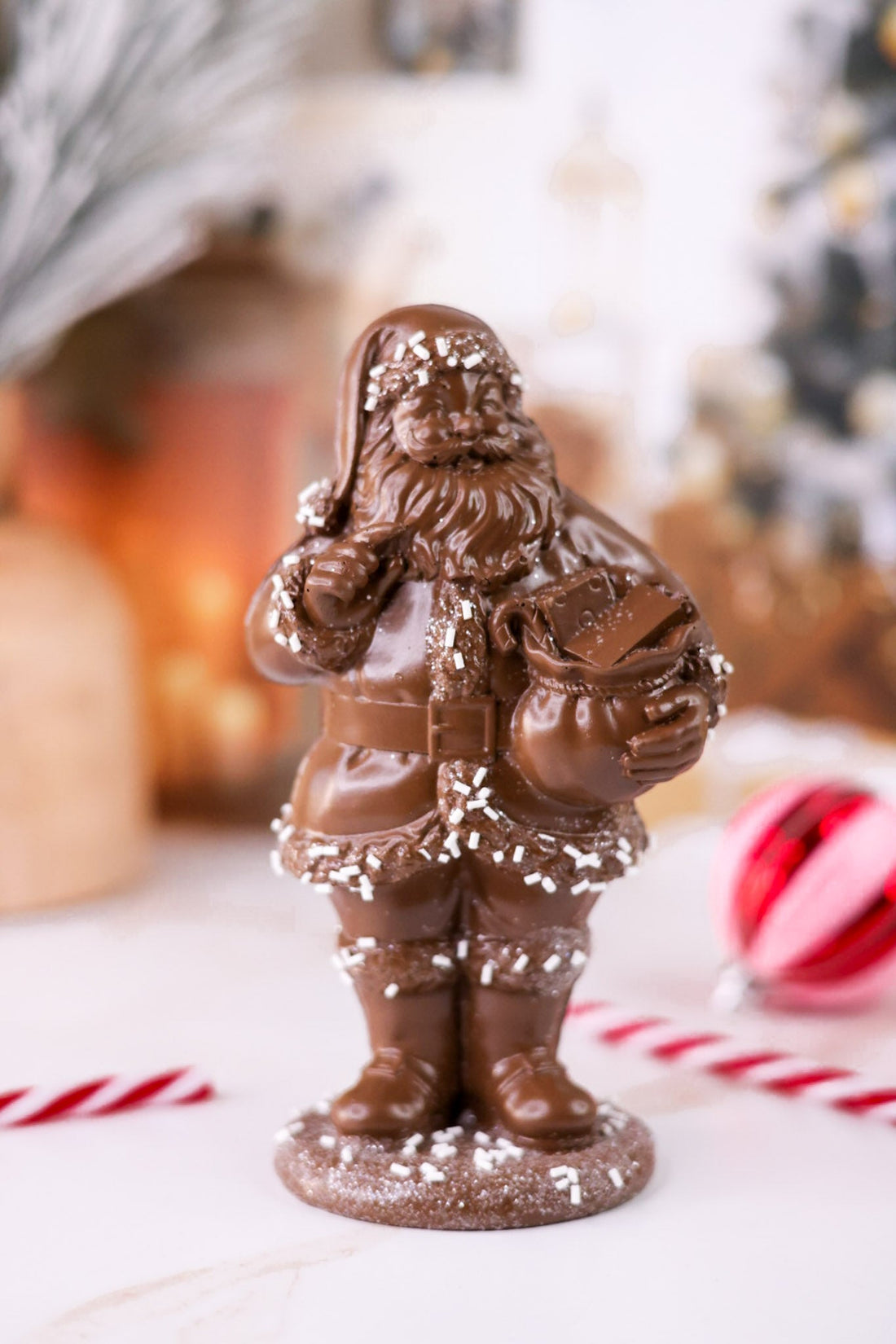 7" Resin Chocolate Santa Figure - Whiskey Skies - RAZ IMPORTS