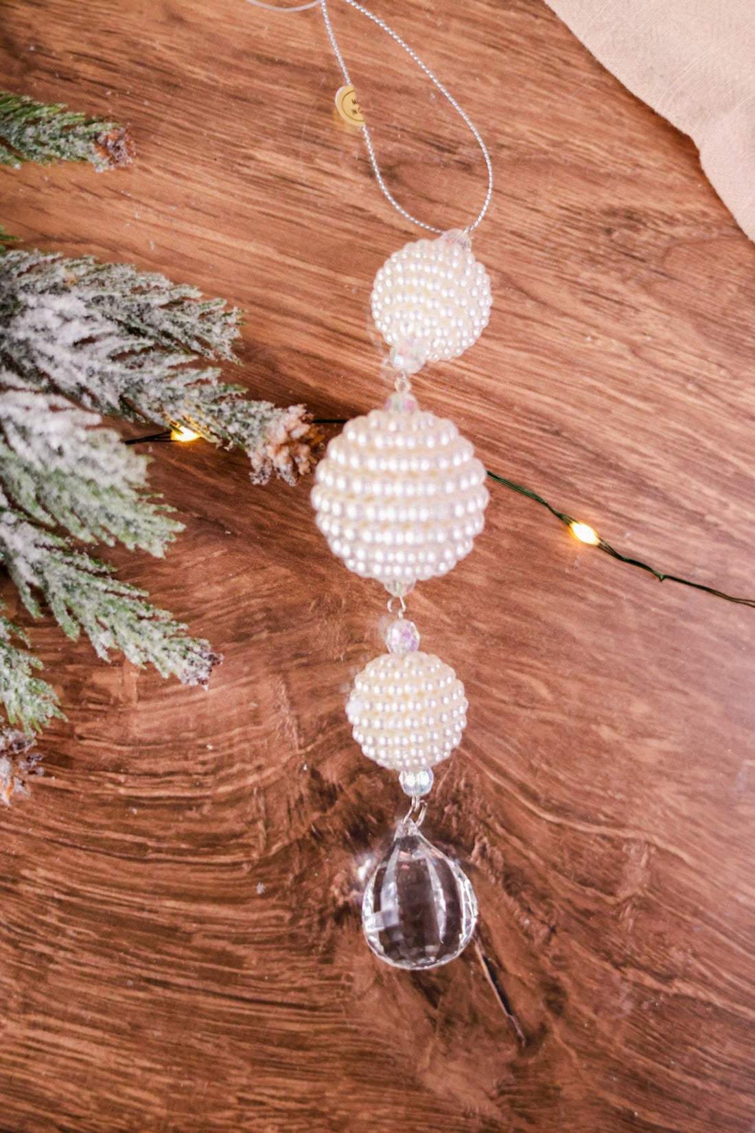 7.5" Pearl and Crystal Ornament - Whiskey Skies - RAZ IMPORTS