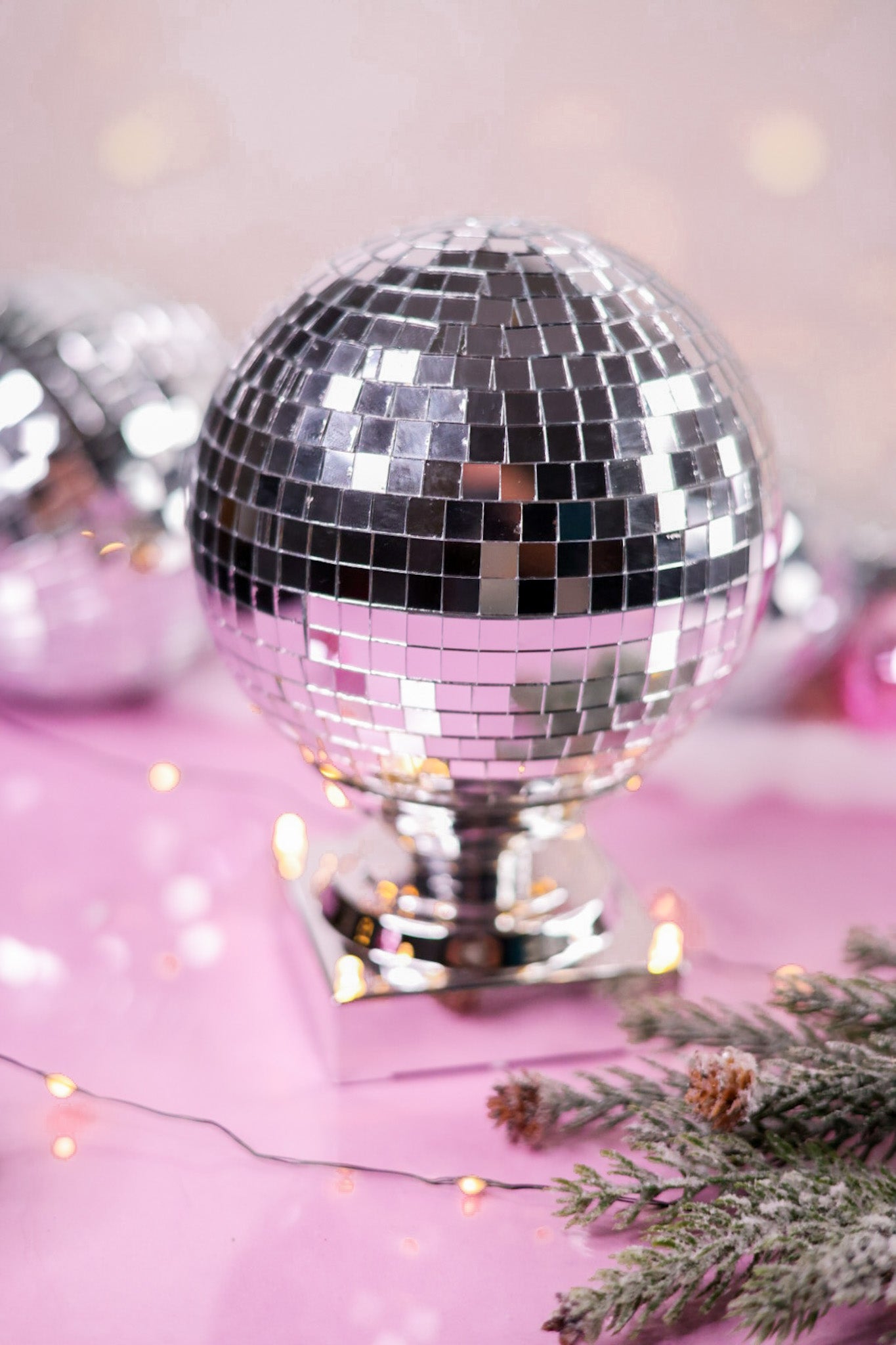 7.75" Silver Spinning Disco Ball - Whiskey Skies - RAZ IMPORTS