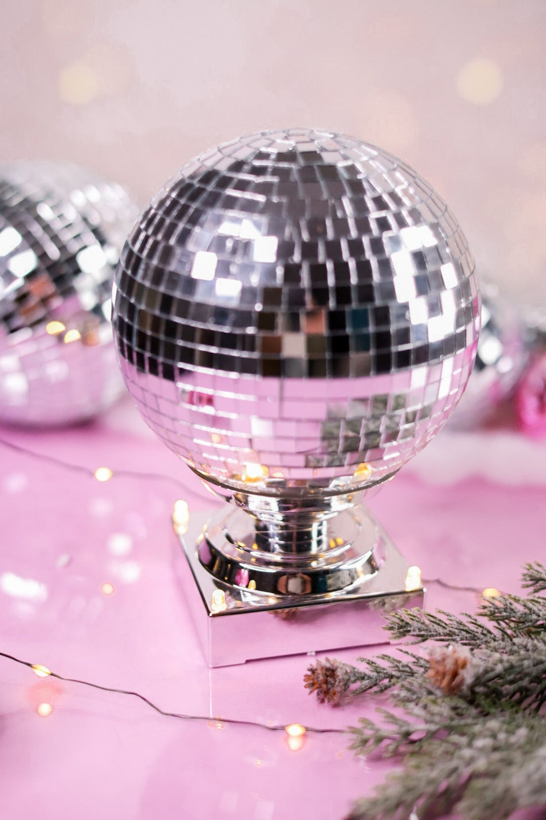 7.75" Silver Spinning Disco Ball - Whiskey Skies - RAZ IMPORTS