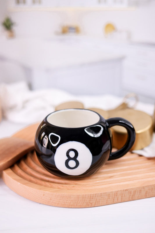 8 Ball Ceramic Mug - Whiskey Skies - HAZEL MAZEL