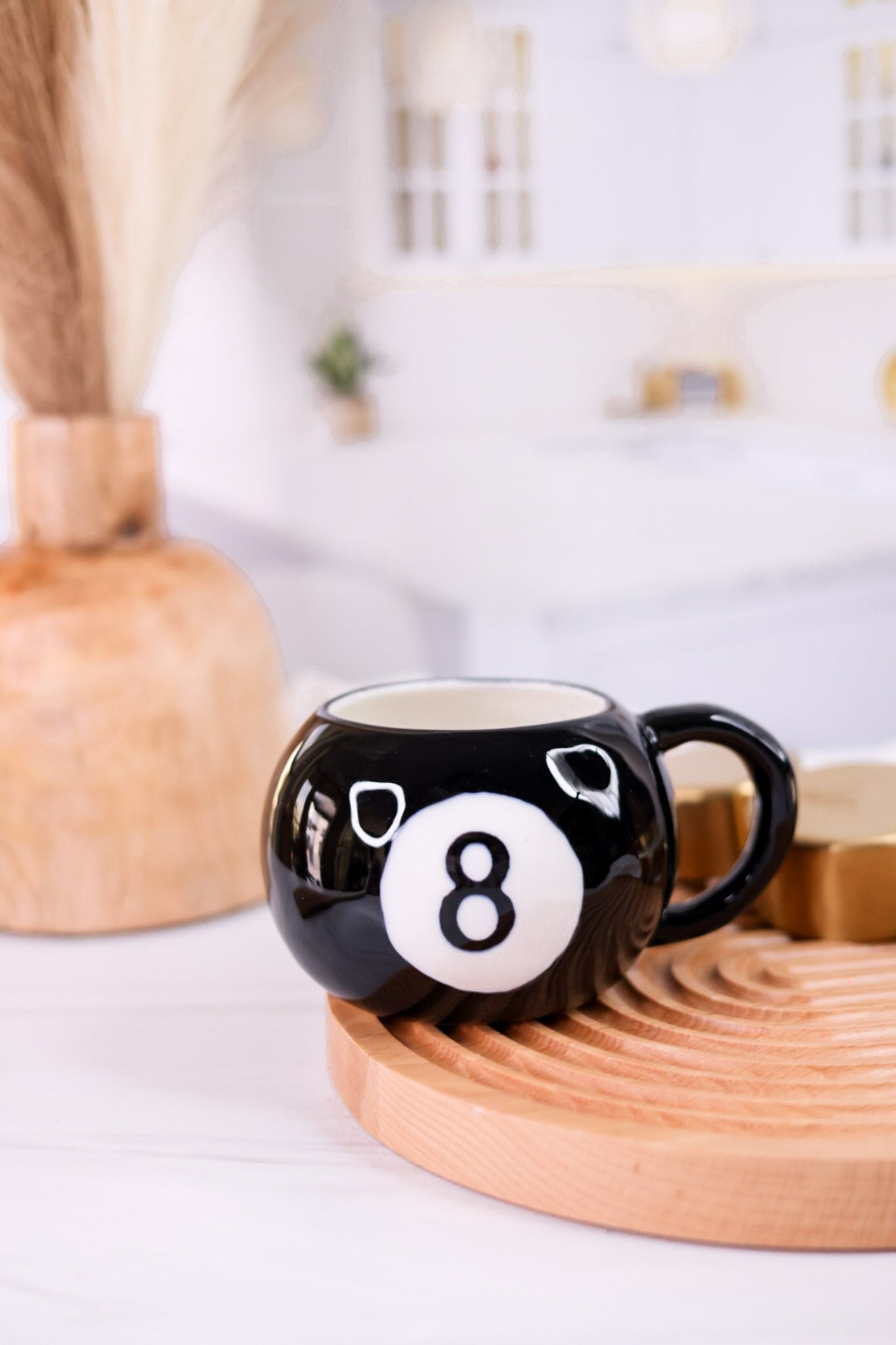 8 Ball Ceramic Mug - Whiskey Skies - HAZEL MAZEL