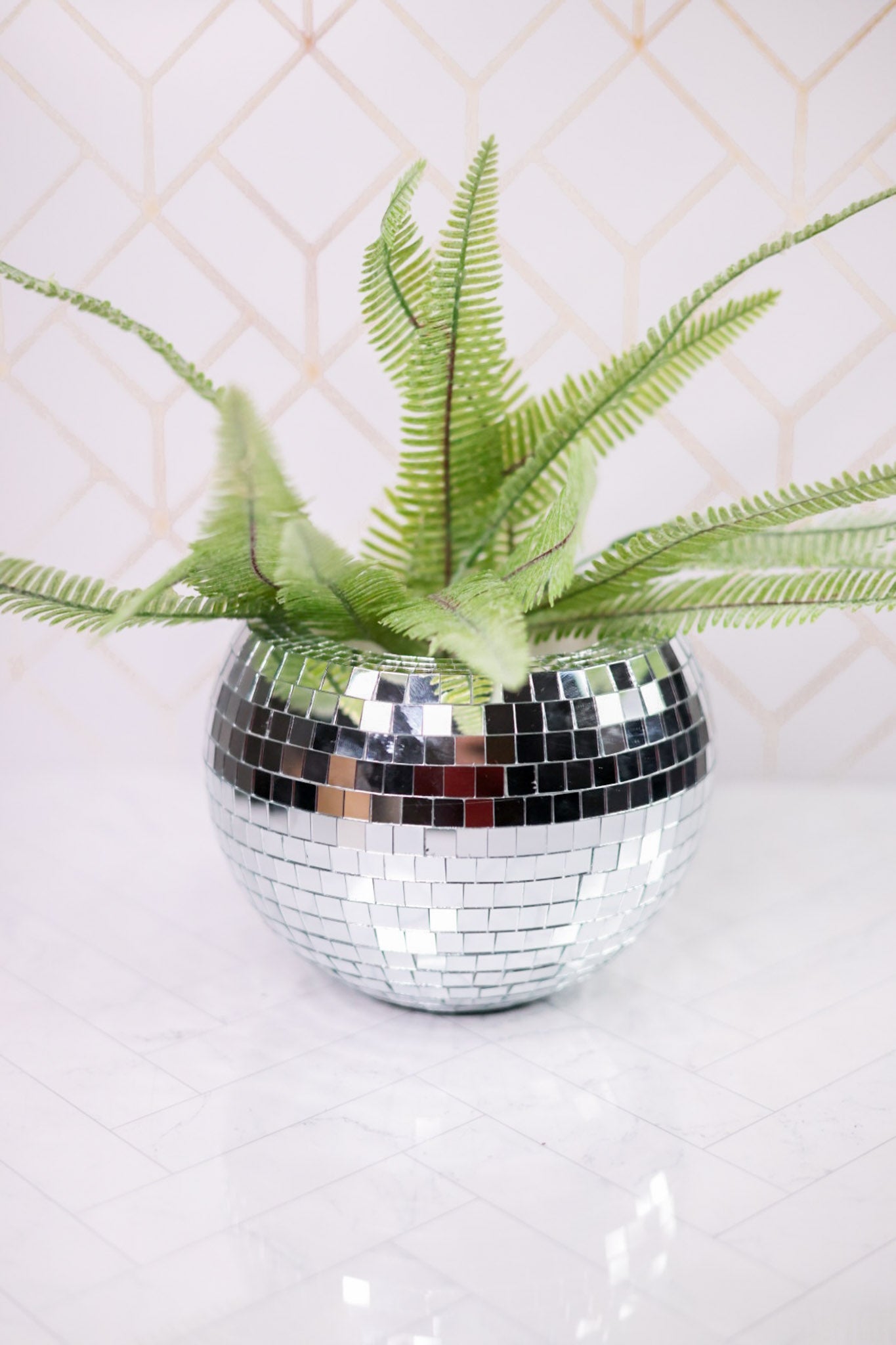 8" Disco Ball Planter - Whiskey Skies - RAZ IMPORTS