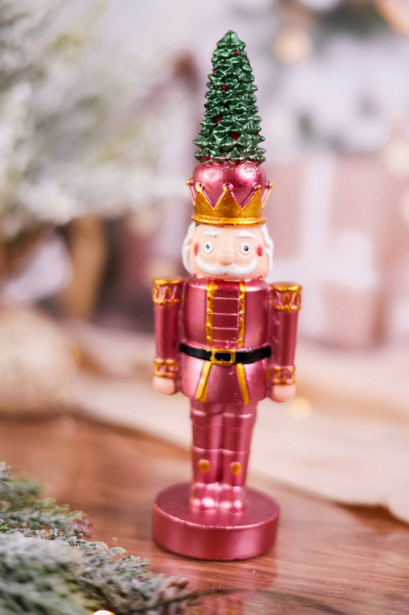 8" Nutcracker Candle with Christmas Tree Hat (5 Colors) - Whiskey Skies - 180 DEGREES