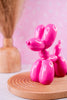 8" Pink Resin Balloon Dog - Whiskey Skies - RAZ IMPORTS