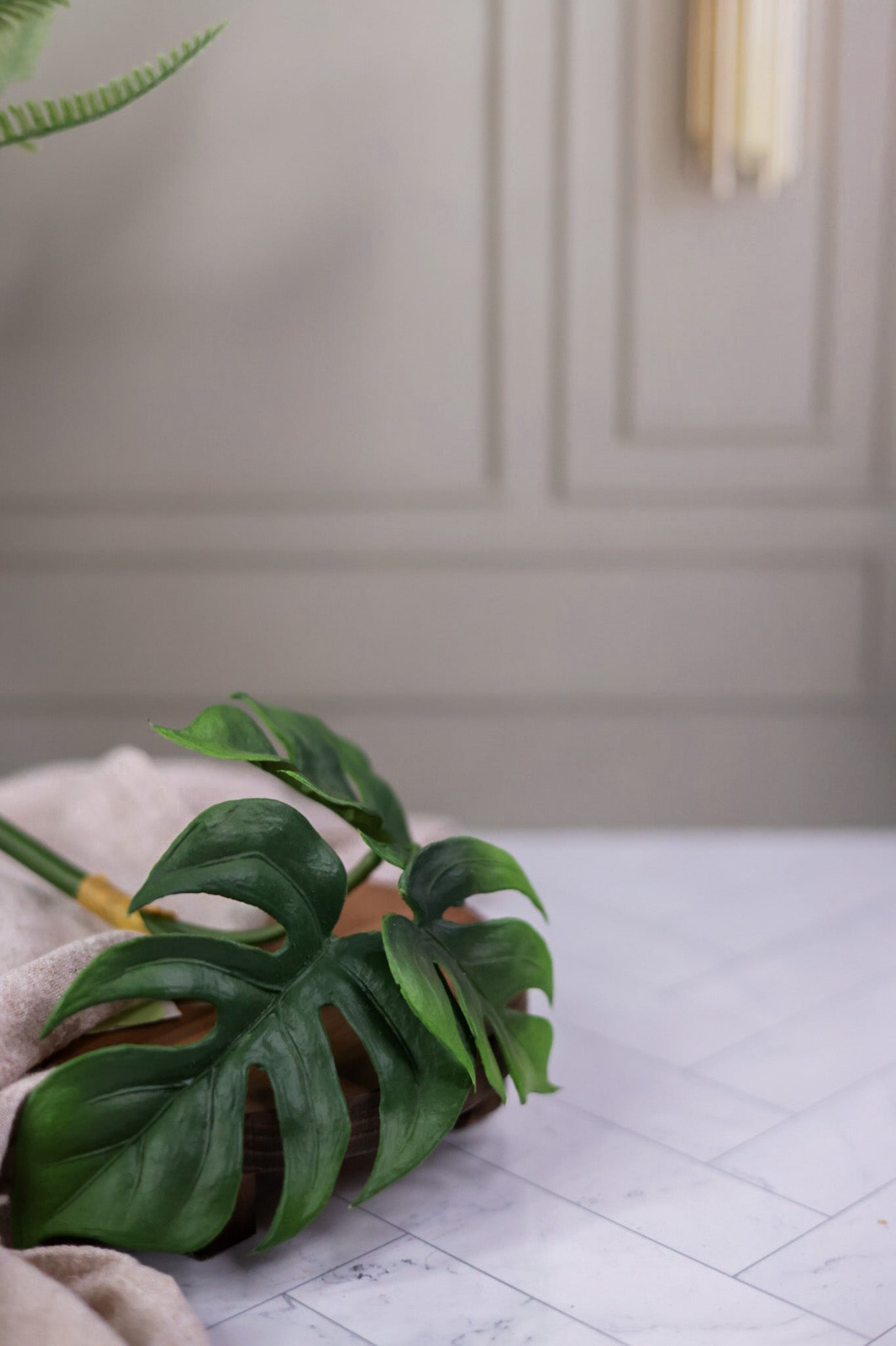 8" Split Leaf Philodendron Bush - Whiskey Skies - REPLICA PLANTS AND DECOR