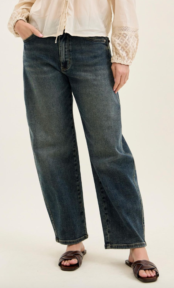 Judy Blue High Waist Arc Leg Jeans W/ Hollywood Waist
