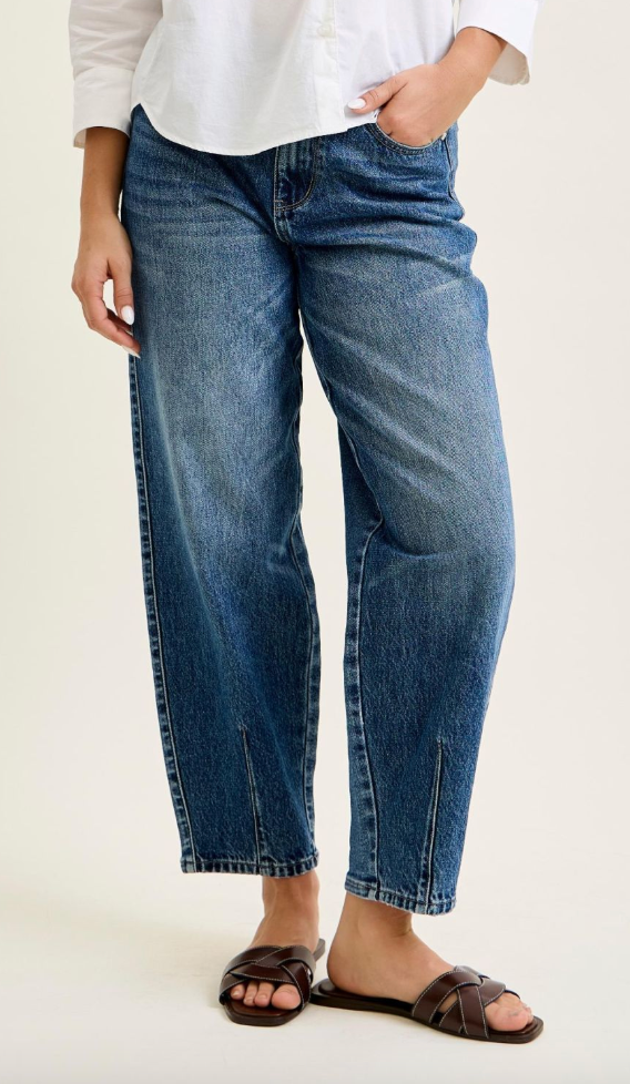 Judy Blue High Waist Rigid Magic Barrel Leg Jeans